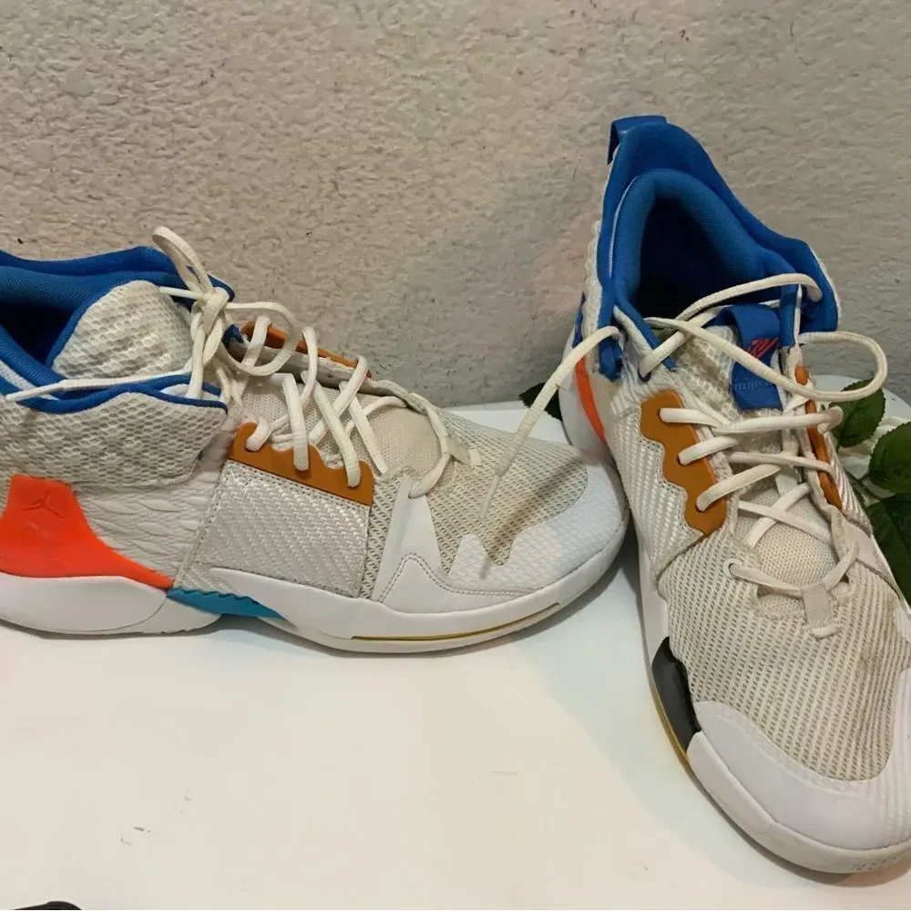 Air Jordan Why Not Zero.2 BHM X Russell Westbrook Wht/Mulicolor A06219-100 Sz 13